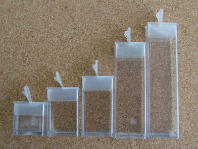 Tubes  Plastic Rectangular Flip Top Tic Tac Plastic Bead Storage 5 Sizes x 5pcs